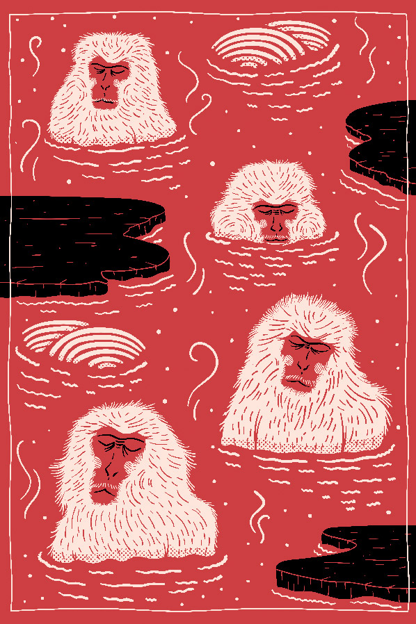 Indigo Macaque red